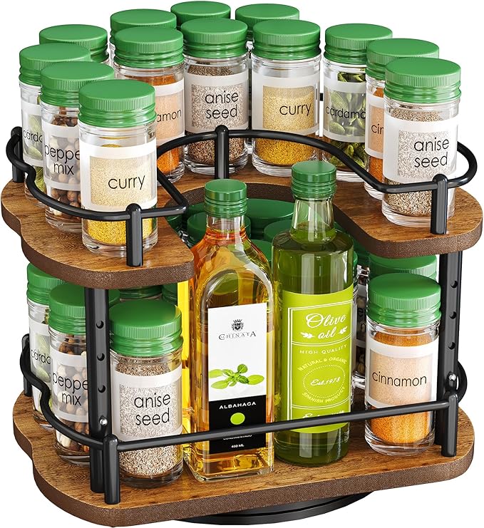Spice Rack Organization for Cabinet by SNTD