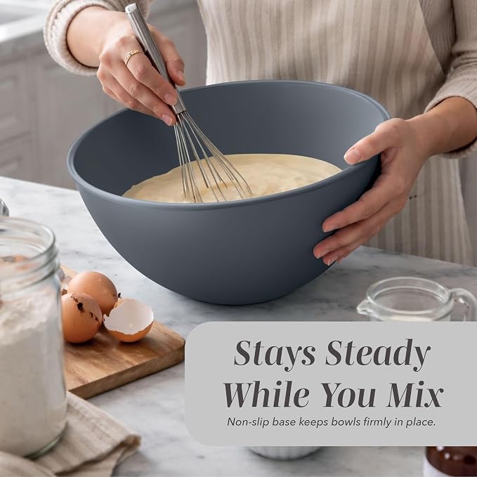COOK WITH COLOR Mixing Bowls Set with TPR Lids - Image 6