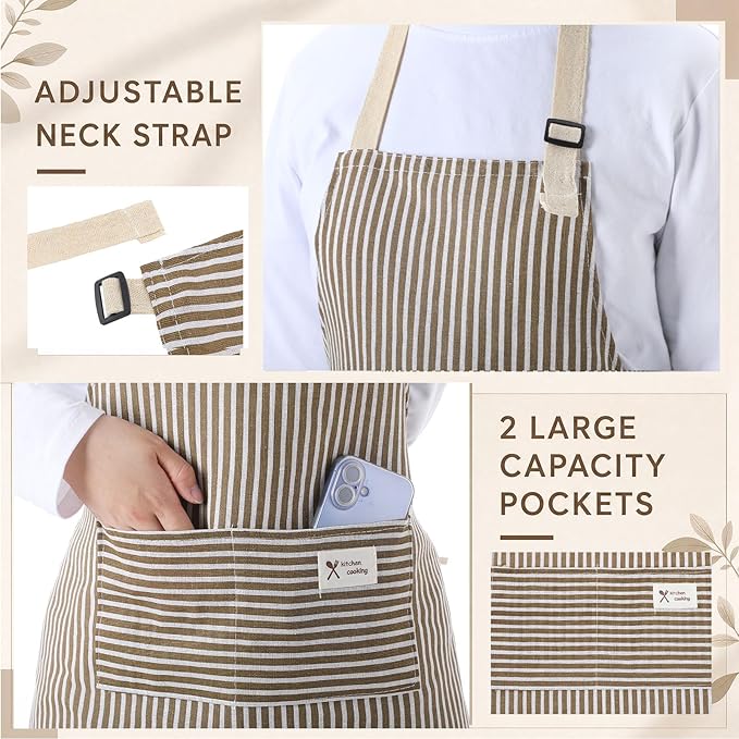 Janmercy 24 Pcs Aprons for Women Men - Image 5