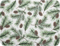 Winter Dish Drying Mat for Kitchen Counter Pine Needle Cone Festival Xmas by Unknown