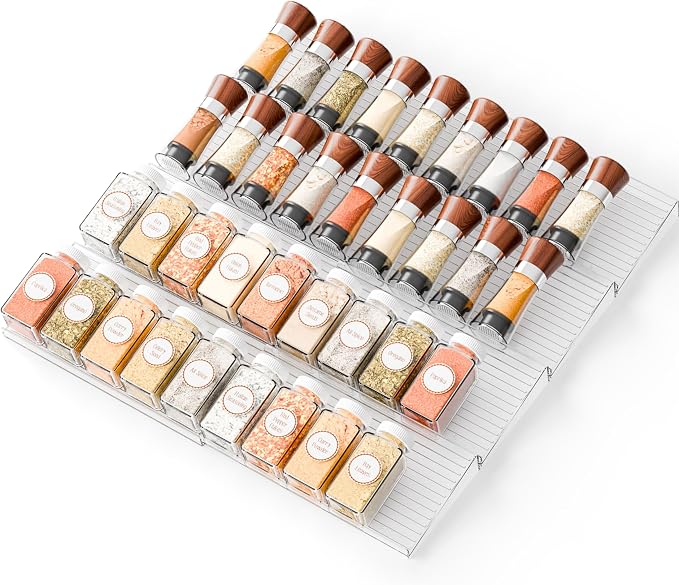 Yieach 8 Pack Adjustable Narrow Spice Rack by Yieach