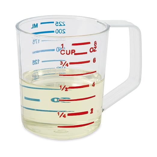 Rubbermaid Commercial Products Bouncer Clear Measuring Cup, 1-Cup /0.25-Quart - Image 2