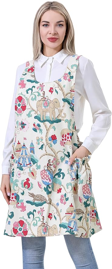 Cozy Adjustable Cross Back Aprons by APRONNER