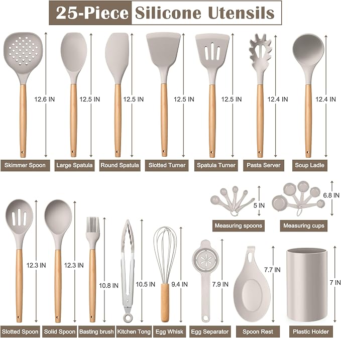 E-far Silicone Kitchen Utensils Set - Image 2