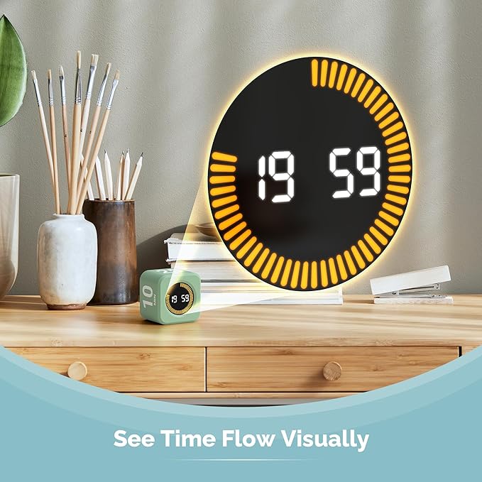 KADAMS Pomodoro Cube Timer Productivity Visual Timer - Image 3