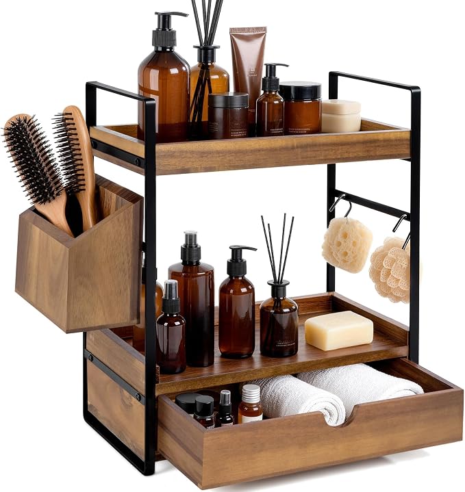2-Tier Bathroom Counter Organizer by Unknown