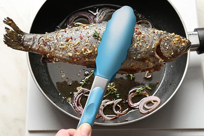 2 Pack Silicone Kitchen Tongs – 9" & 12" Set, Heat Resistant up to 500°F - Image 8