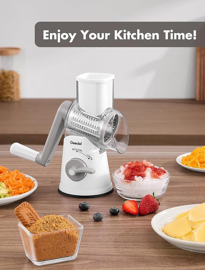 Geedel Rotary Cheese Grater Cheese Shredder - Image 8