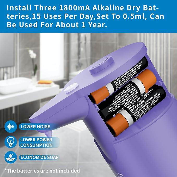 Aunmaon Automatic Soap Dispenser Touchless, Hands-Free, Long Battery Life - Image 6