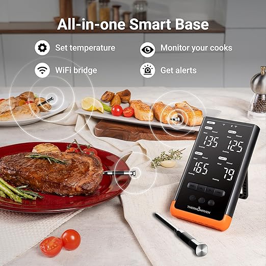ThermoMaven Wireless Bluetooth Smart Meat Thermometer: Standalone Base - Image 3
