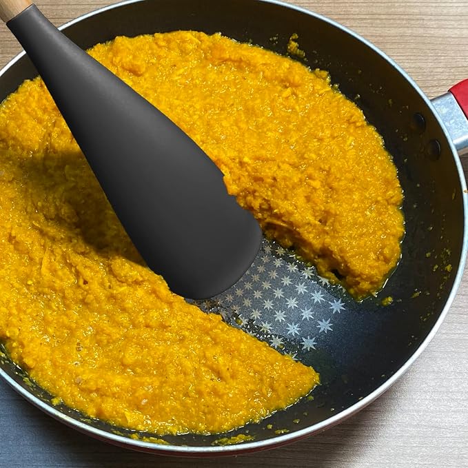 Cooking Spoon for Nonstick Cookwares, VOVOLY Silicone Spoon for Mixing - Image 6