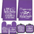 Sratte 6 Pcs Kitchen Decor Accessories Set Farmhouse Towels Pot Holders Oven by Sratte
