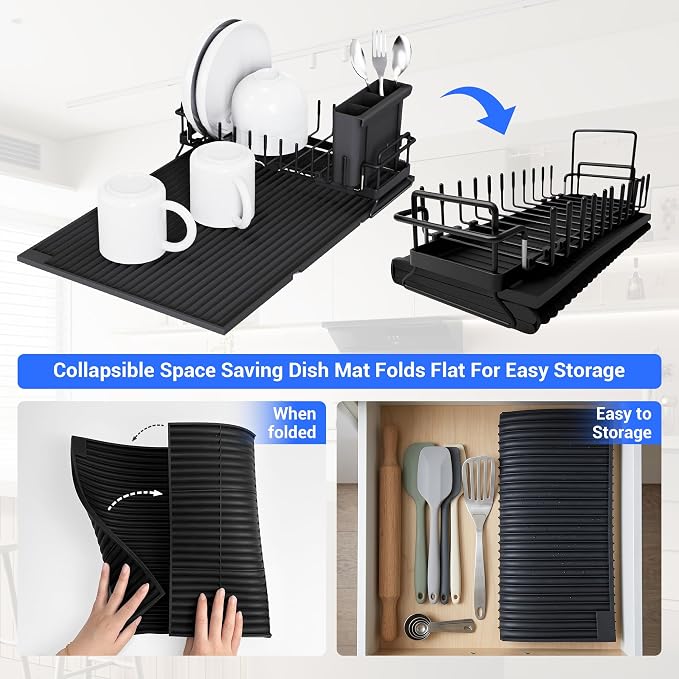 Expandable & Collapsible Dish Drying Rack - Image 5