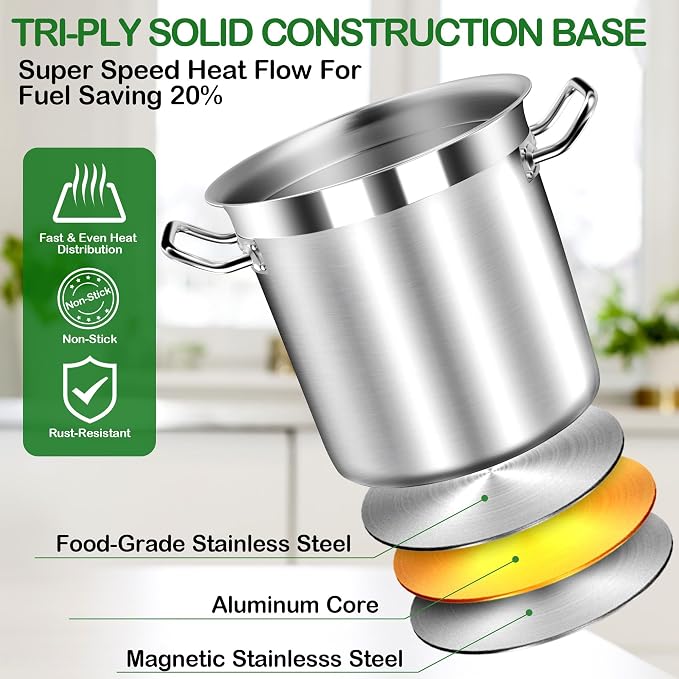 STOCKPOT Commercial Grade Large Stock Pot - Image 5