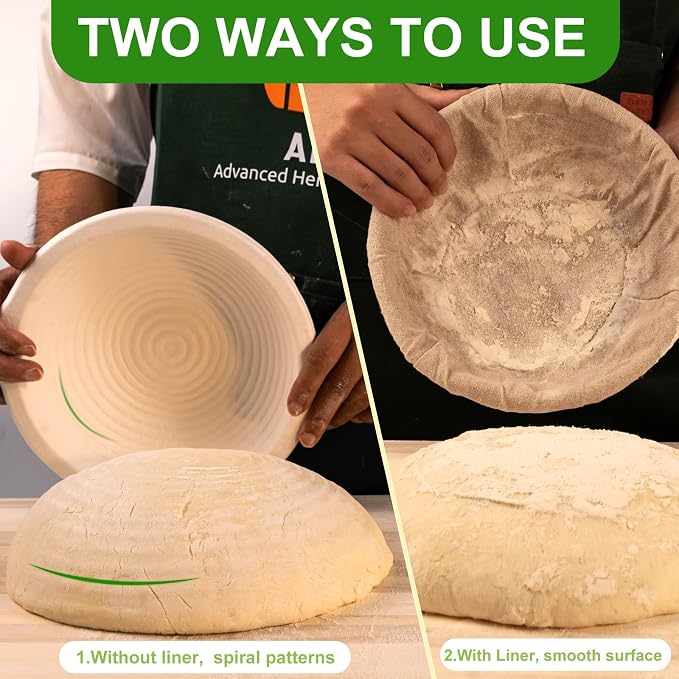 9 Inch Pulp Sourdough Banneton Bread Proofing Basket - Image 2