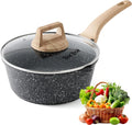 Sauce Pan with Lid, Non stick Small Cooking Pot 1.5Qt, Lightweight Non Stick by VocVoi
