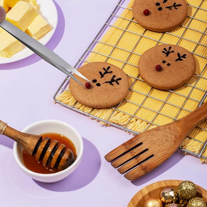 14 Pcs Cookie Decorating Tool Set, Easter Fondant Cake Decorating Brushes - Image 4