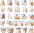 Alphabet Cookie Cutter Tool Set, Birthday Party Decorations by Unknown