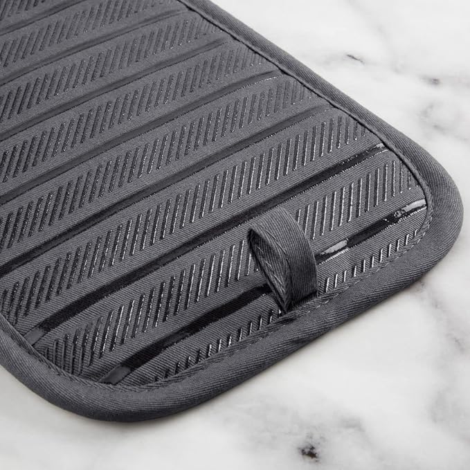 KitchenAid Albany Pot Holder 2-Pack Set, Charcoal Grey - Image 4