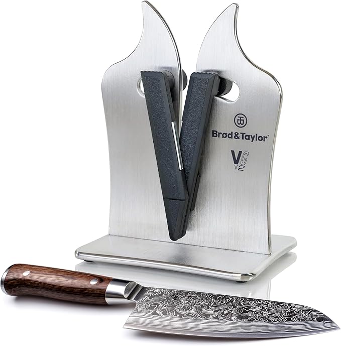 Brod & Taylor VG2 Professional Knife Sharpener | 3-Action Tungsten Carbide by BrodTaylor