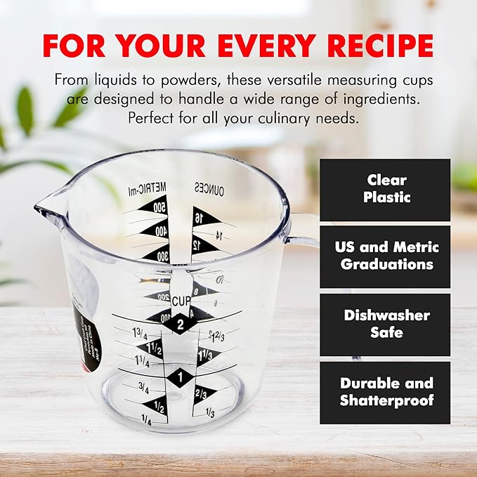 Chef Craft Select Plastic Measuring Cup, 2 Cup - Image 4