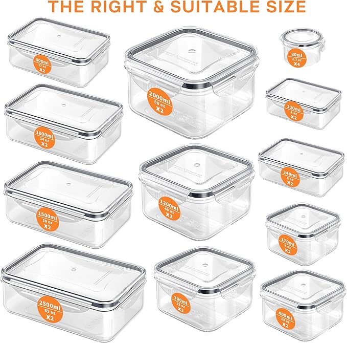 52 PCS Food Storage Containers - Image 2