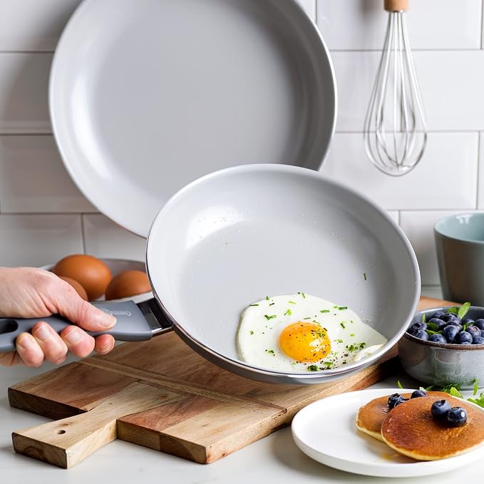 GreenPan Dover Healthy Ceramic Nonstick, Dishwasher Safe, Comfort Grip Handle - Image 4