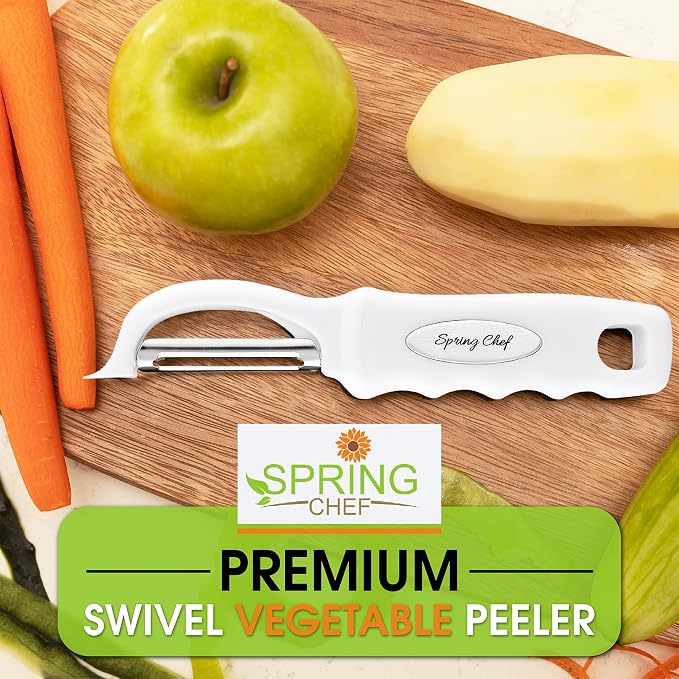 Spring Chef Premium Swivel Vegetable Peeler, Comfrotable Handle and Ultra Sharp - Image 7