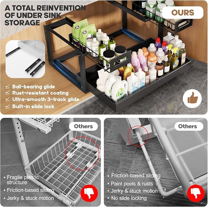 1 Pack Expandable Under Sink Organizers And Storage - Image 5