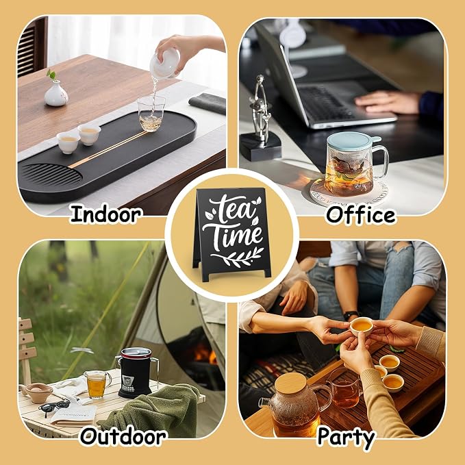 Tea Time Coffee Sign for Cafe Teas Bar Decor Signs Tea Coffee Station - Image 7