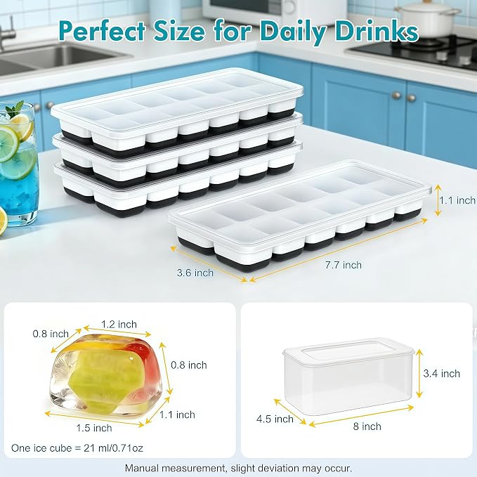 NFK Ice Cube Tray with Lid & Bin - Image 6