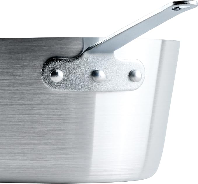 Winco Heavy-Duty Aluminum Tapered Sauce Pan, 4.25 Quart - Image 4