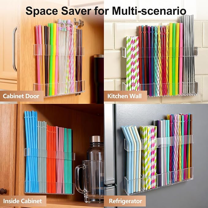 9.5” Large Acrylic Straw Holder - Image 8