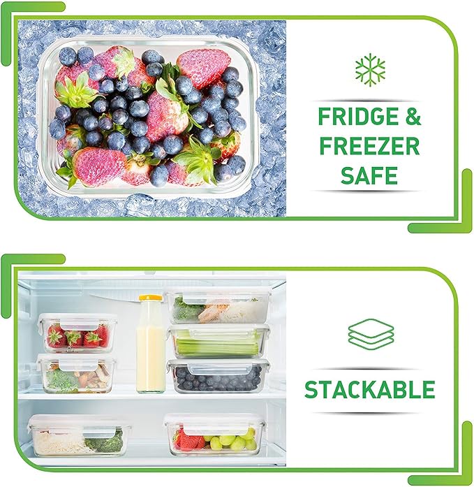 Prep Naturals Glass Meal Prep Containers - Image 8