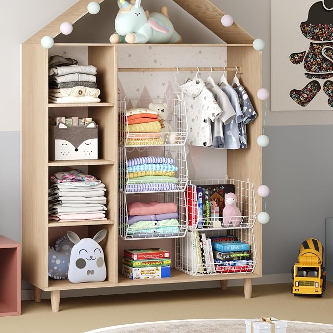 5 Tier Closet Hanging Organizer, Clothes Hanging Shelves - Image 5