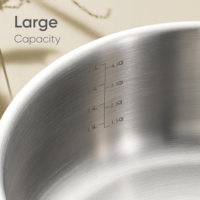 CAROTE 6QT Full Clad Tri Ply Stainless Steel Stock Pot - Image 7