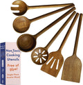 Non-Toxic Cooking Utensils – 6-Piece Kitchen Utensils Set, Glue-Free & by Ziruma