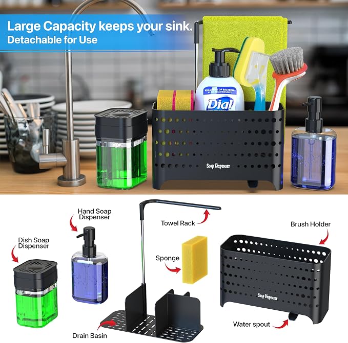 YAN & HIN Dish Soap Dispenser Set - Image 2