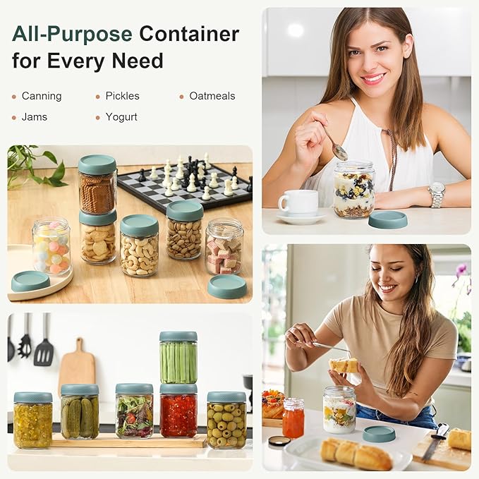 NETANY 6-pack 16oz Glass jars - Image 7