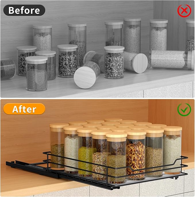 BOIVSHI Pull Out Spice Rack Organizer - Image 3