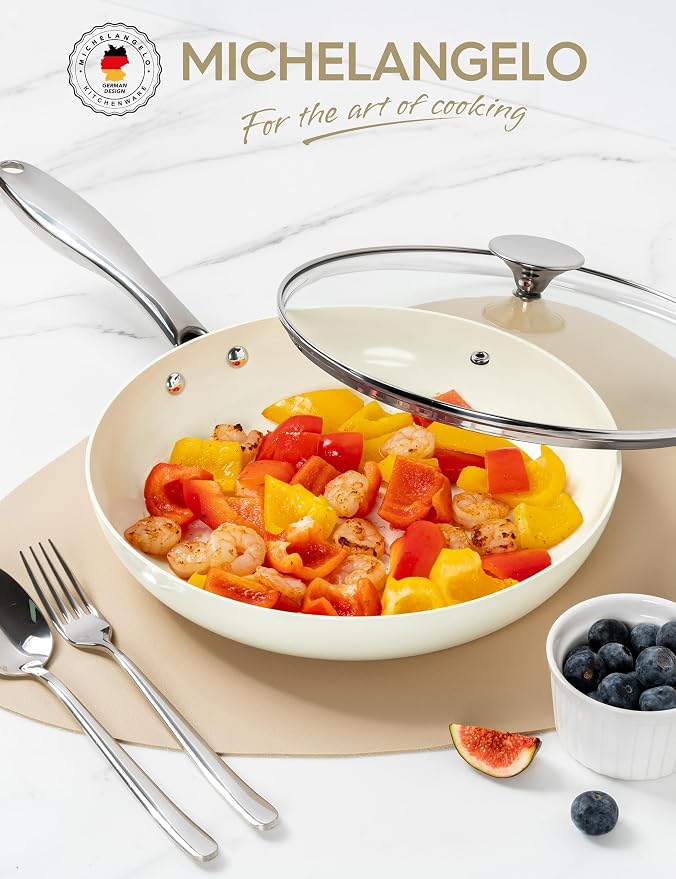 MICHELANGELO 10 Inch Frying Pan - Image 6