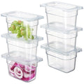 CURTA 6-Pack 1/9 Size 4" Deep NSF Polycarbonate Food Pans by CURTA