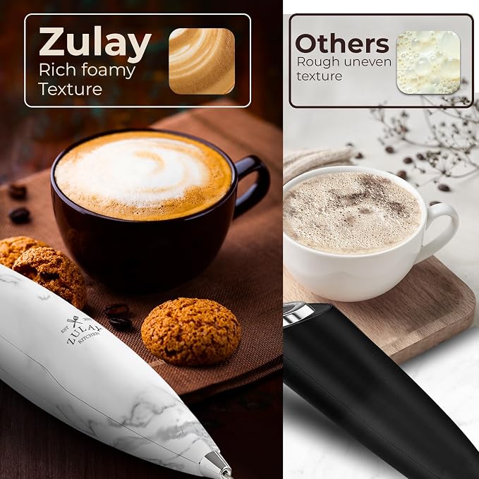 Zulay Kitchen Patented Tornado Triple Whisk Milk Frother - Image 6