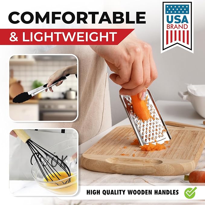 Kaluns 50 PCS Silicone Kitchen Utensils Set Complete Kitchen Set - Image 6