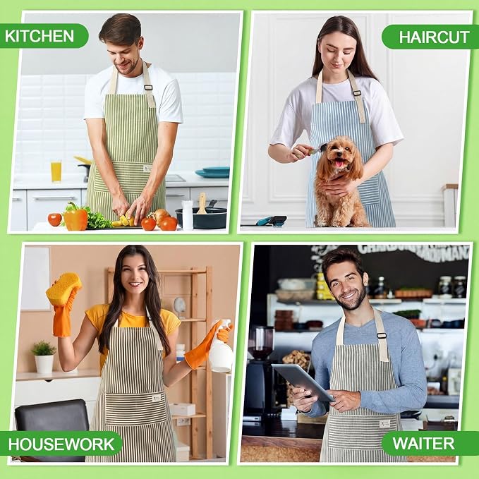 Janmercy 24 Pcs Aprons for Women Men - Image 7