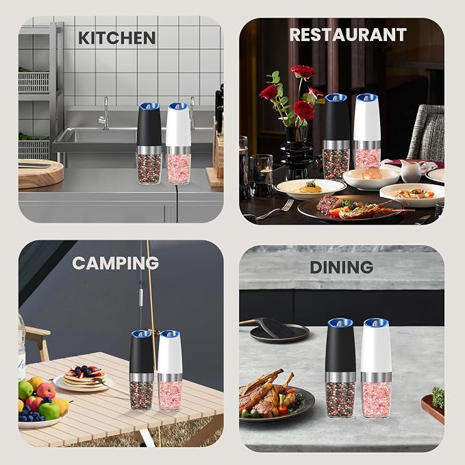 Battery Operated Salt And Pepper Grinder Set - Image 7