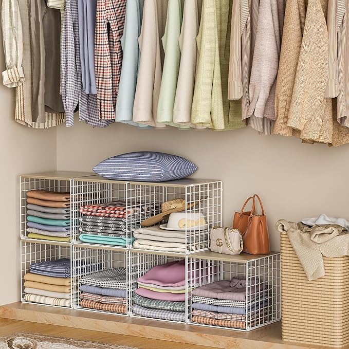 3PCS Stackable Closet Organizers and Storage, Closet Shelves - Image 2