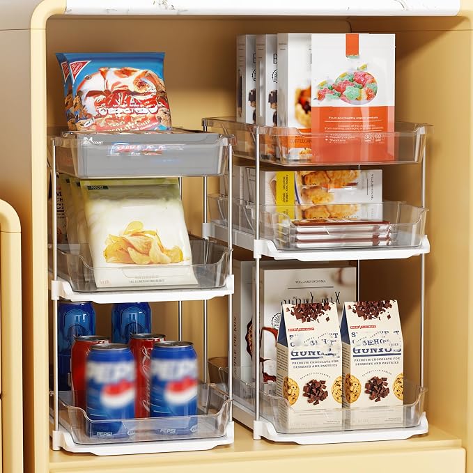 Delamu 2 Sets of 3-Tier Bathroom Under Sink Organizers and Storage, Pull Out - Image 9