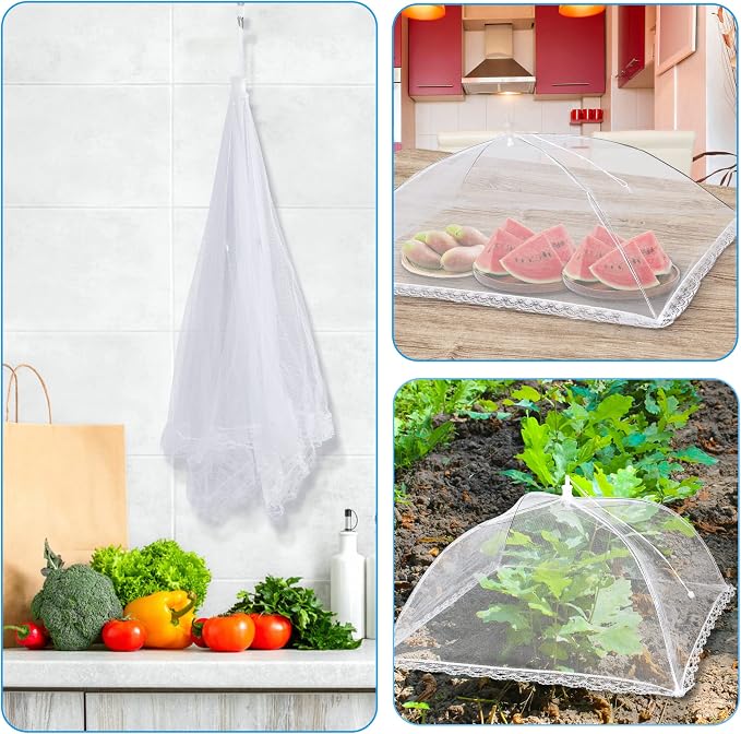 10 PACK Mesh Food Covers for Outside, Food Covers Outdoors Pop-up Food Tents 2 - Image 6