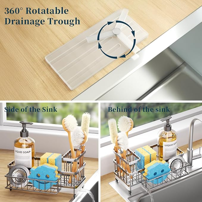 Consumest Sponge Holder for Kitchen Sink - Image 2